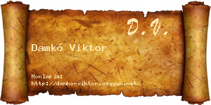 Damkó Viktor névjegykártya